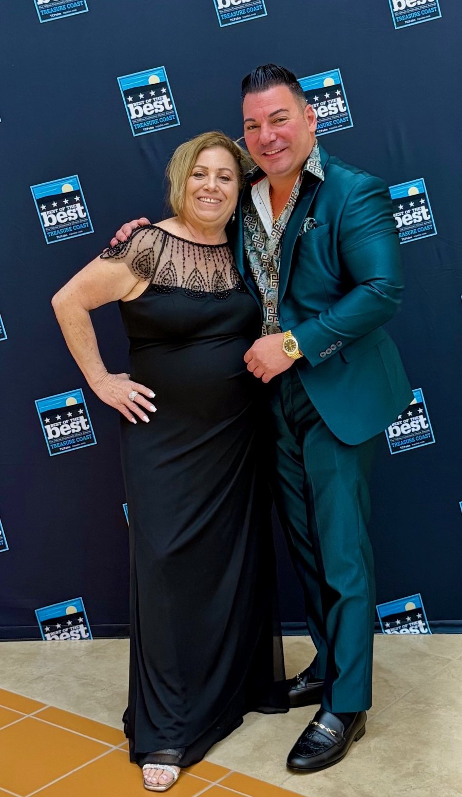 Mike and Jane at the Best of the Best Treasure Coast celebration for the 2026 Community's Choice Awards